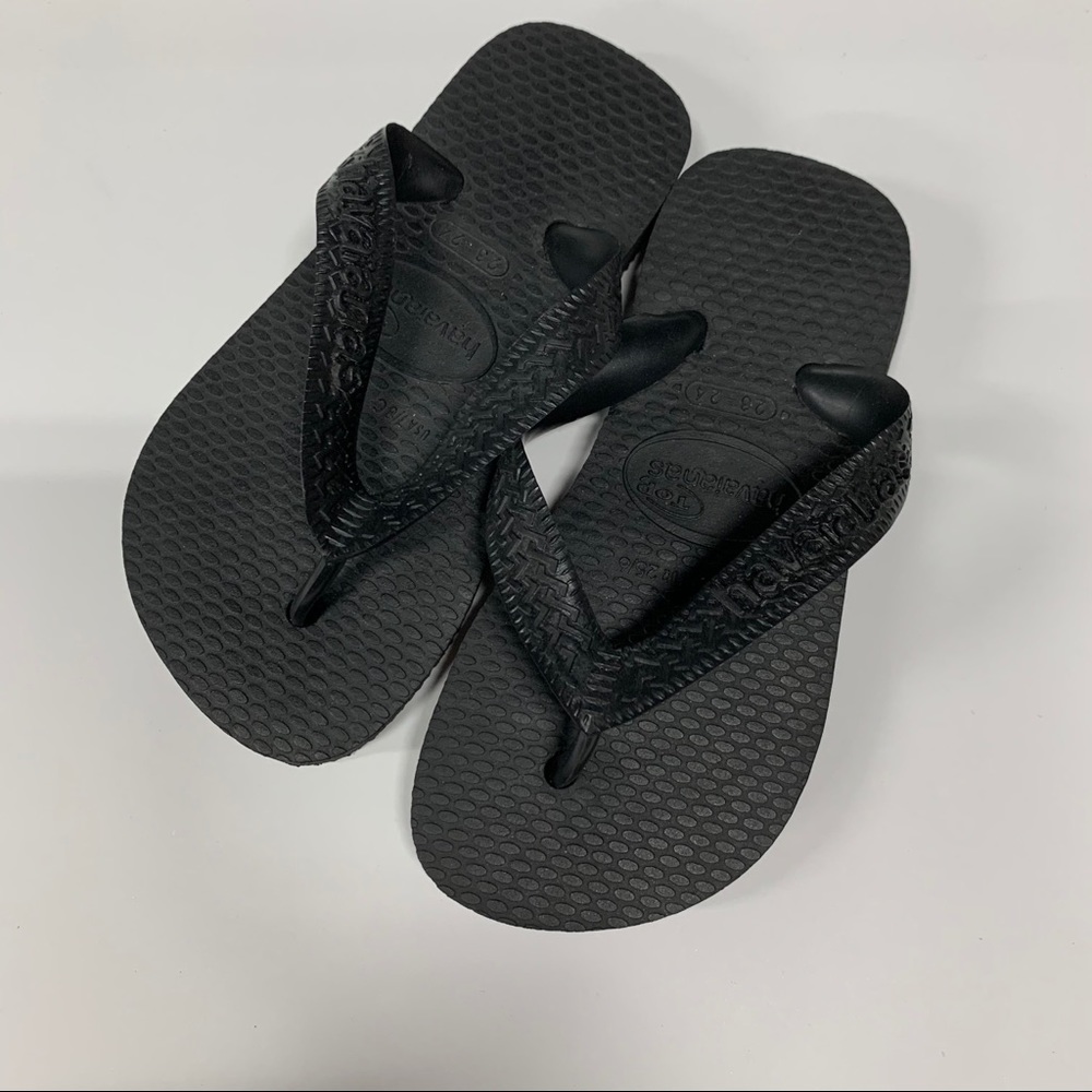 Havaianas Toddler Black Flip Flops Size 9